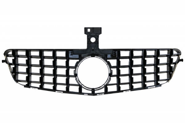 Grill passend voor Mercedes C-klasse W204 S204 GT Look Panamericanan Glans Zwart