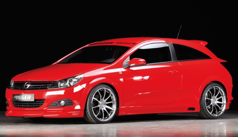 Sideskirts Opel Astra H GTC Rieger with uitsnede
