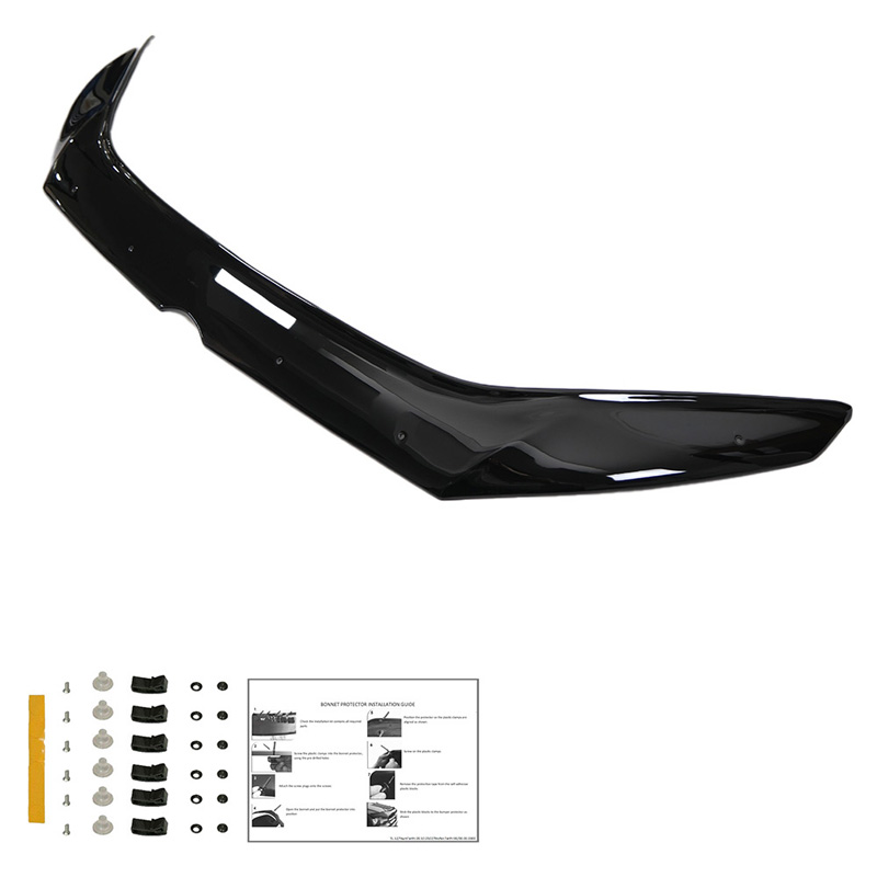 Bonnet Protector  Volkswagen Caddy MK3 Facelift 2010-2015 - Gloss black