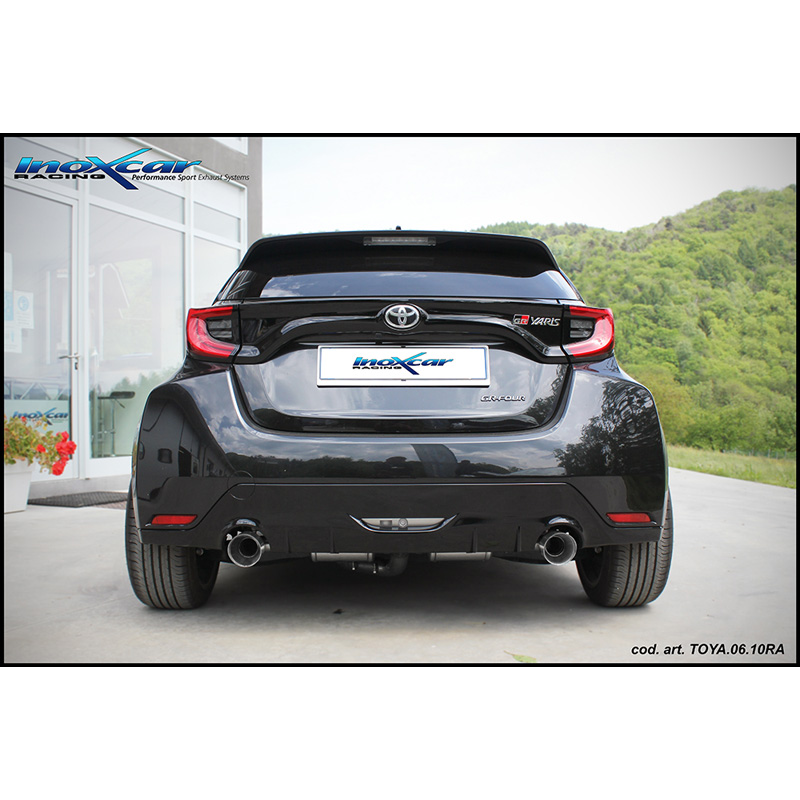 100% Inox Double Sport Exhaust  Toyota GR Yaris 1.6 (261HP) 2020- Ø65mm Left/Right 110mm X-Race