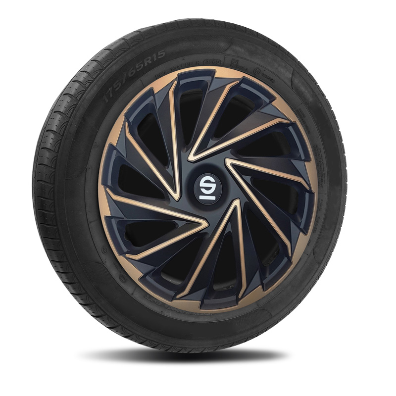 Sparco Wheel Covers Varese - 14-inch - Gold/Black - Set of 4 pieces