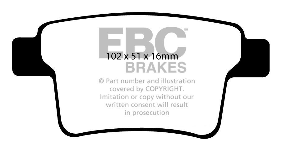 EBC Brakes FORD Mondeo (Sedan & Hatch) 1.8 2004-2007 Remblokken
