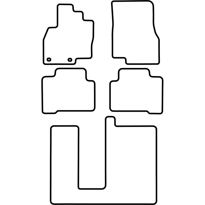 Set car mats  Mitsubishi Grandis 2004-2011 (3 rows / 7-persons)