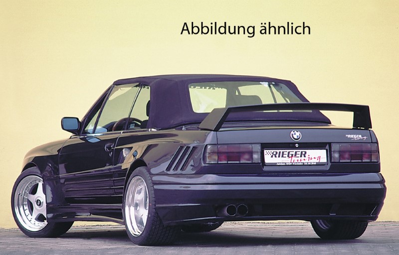 Achterspoiler met 3e remlicht BMW E30 Poleyester  Rieger