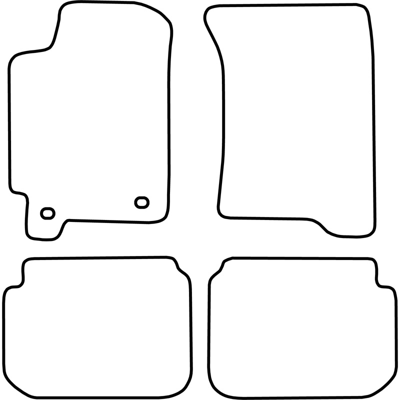Set car mats  Subaru Impreza 1993-2000 (Typ GL)