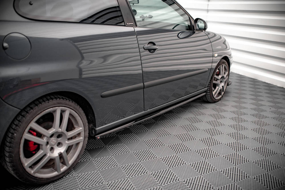 Zijskirts passend voor Seat Ibiza Cupra MK3 Maxton Glans Zwart
