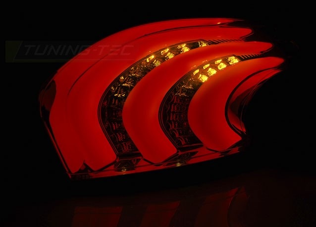 Rear lights Peugeot 208 Light bar red/smoke