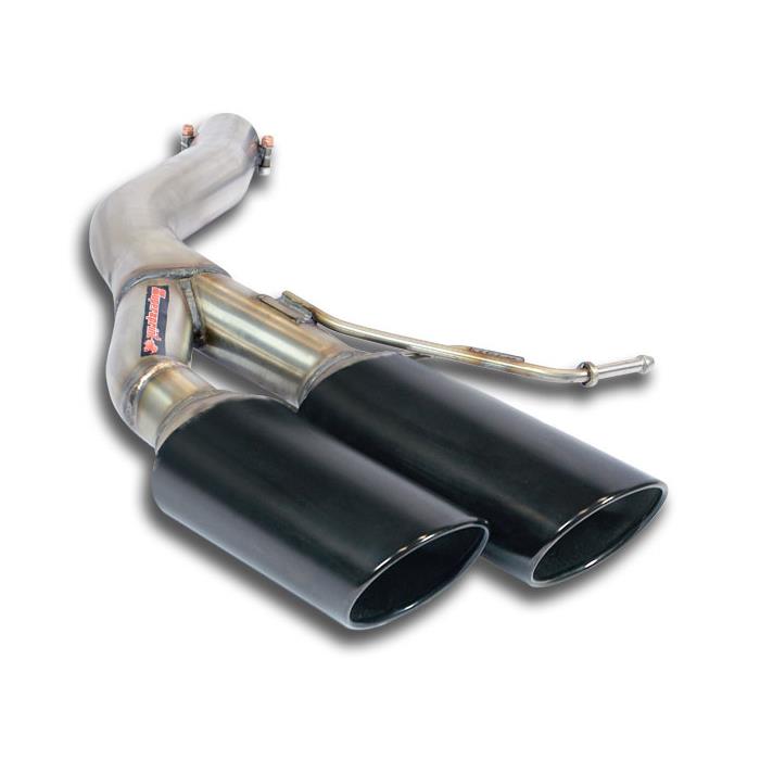 AUDI A6 C7 4G (Sedan + Avant) QUATTRO 3.0 TFSI V6 (300 Hp) 2011 -> 2012 Rear pipe Left 100x75 BLACK