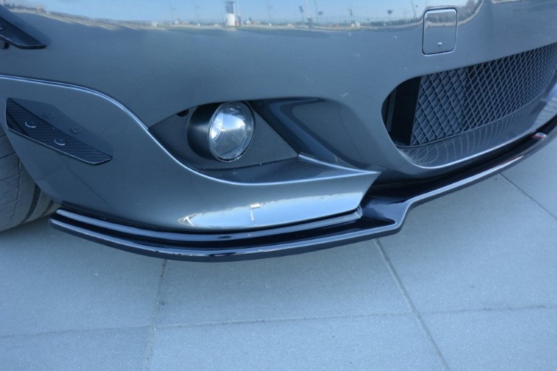 Voorspoiler passend voor BMW 5 E60/61 M-PACK Glanzend Zwart
