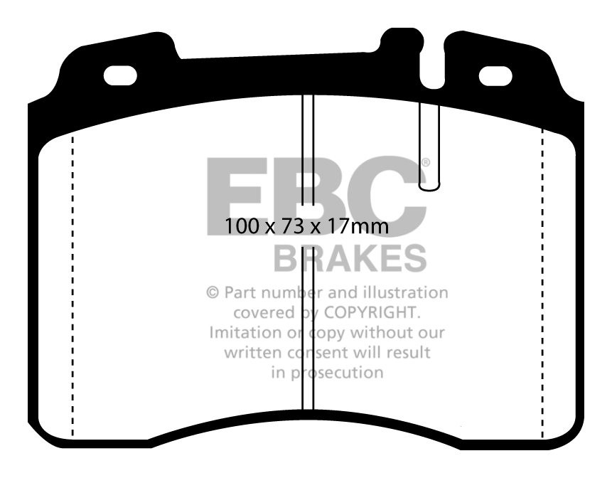 EBC Brakes MERCEDES SL-Class (R129) SL320 96-2002 Remblokken voo