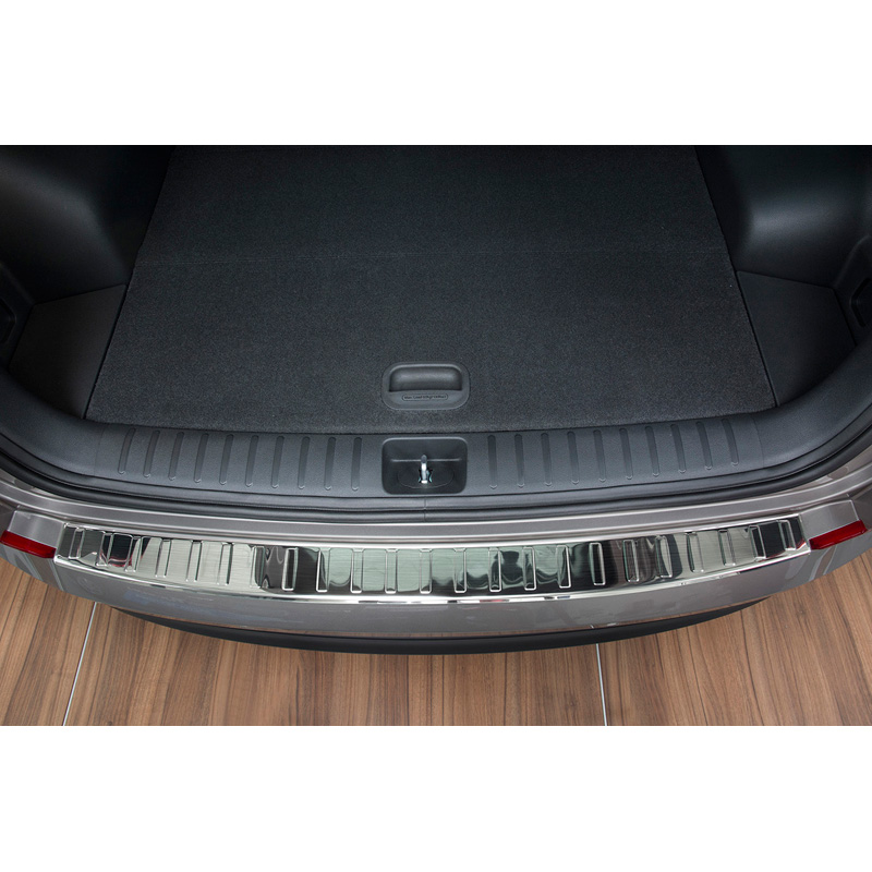 Stainless Steel Rear bumper protector  Hyundai Tucson 2015-2018 'Ribs'