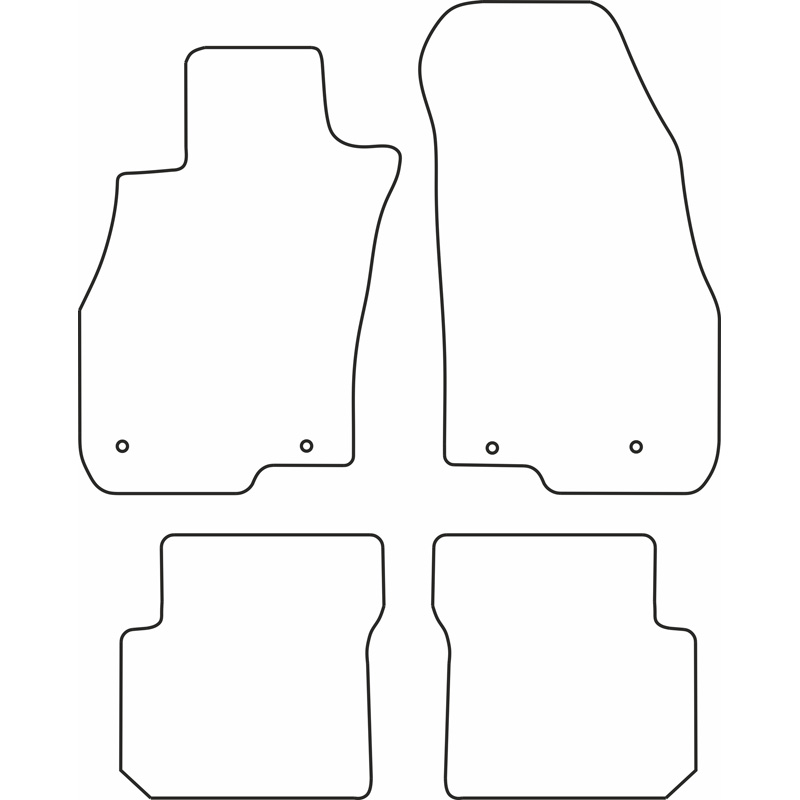 Set car mats  Alfa Romeo Mito 2008-2016