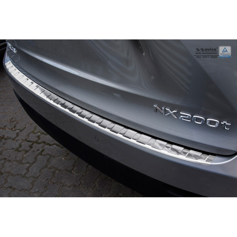 Stainless Steel Rear bumper protector  Lexus NX 2014-2017 & Facelift 2017-2021 'Ribs'