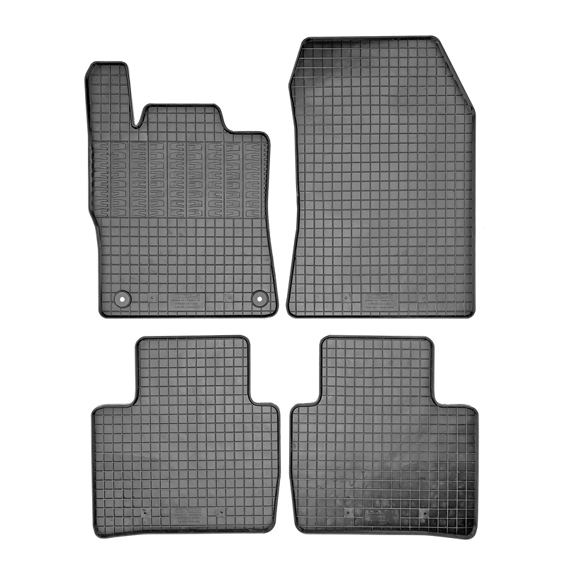 Rubber car mats set  Citroën C5 X 2021- (4-pieces + fixing system)