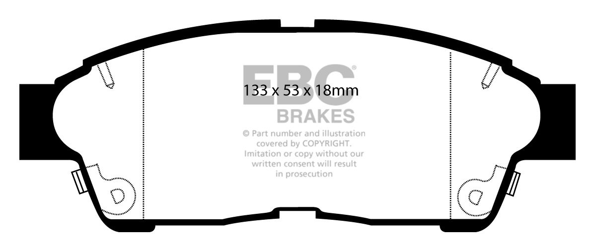 EBC Brakes TOYOTA Rav 4 2.0 93-2000 Remblokken voorzijde