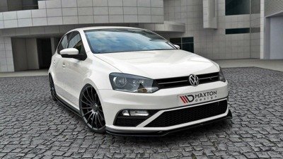 Voorspoiler passend voor VW Polo MK5 GTI FACELIFT Glans Zwart