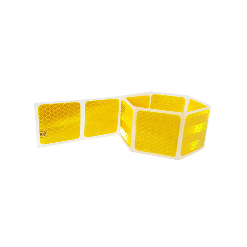 Reflective Stripes / Stickers - 50x5,5cm - Yellow - Set of 2 pieces