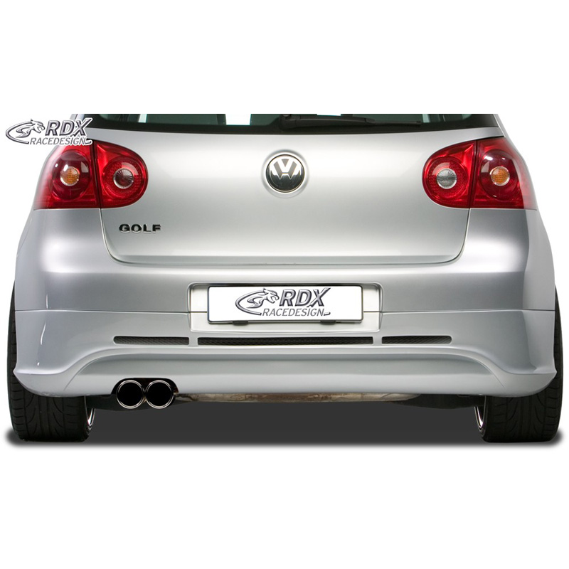 Rear bumper skirt  Volkswagen Golf V GTI/R Hatchback 3/5-doors 2003-2008 (exhaust left) excl. Variant/Plus (ABS)