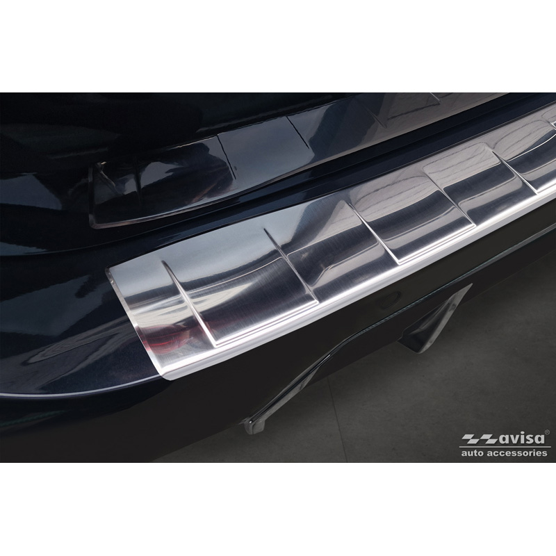 Stainless Steel Rear bumper protector  BMW 3 Series Touring (G21) Facelift 2022- with M-Package 'Ribs'