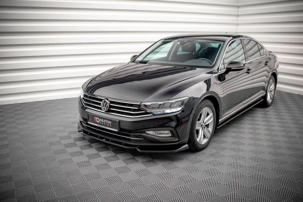 Zijskirts passend voor VW Passat B8 FL Maxton Glans Zwart