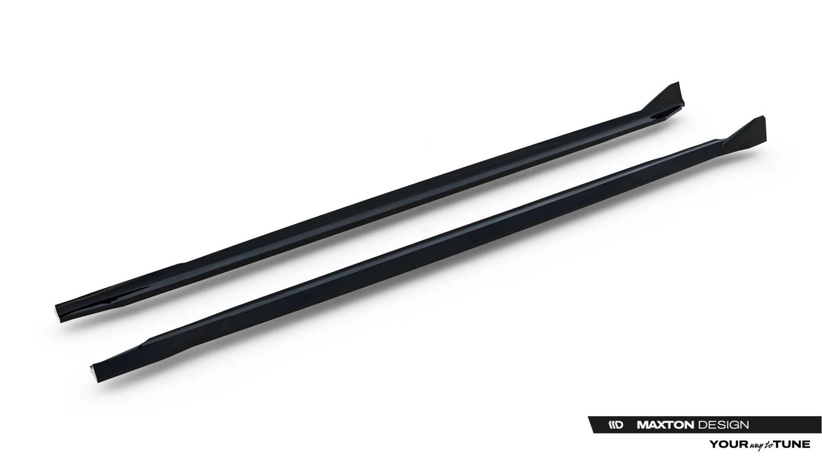 Zijskirts passend voor BMW M5 F90 Maxton Glans Zwart V.2