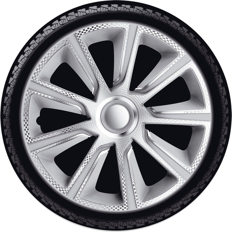 Set J-Tec wheel covers Veron 16-inch silver/carbon-look