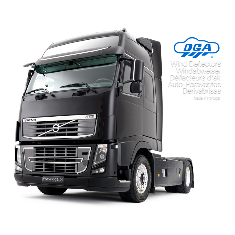 DGA Wind Deflectors  Mercedes Actros 2012- & Antos/Arocs (FD) 2013- & Actros/E-Actros 5G MP5 2024- (2-pieces)