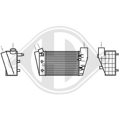 INTERKOELER Audi A4 8E; 00->> 190x200x66