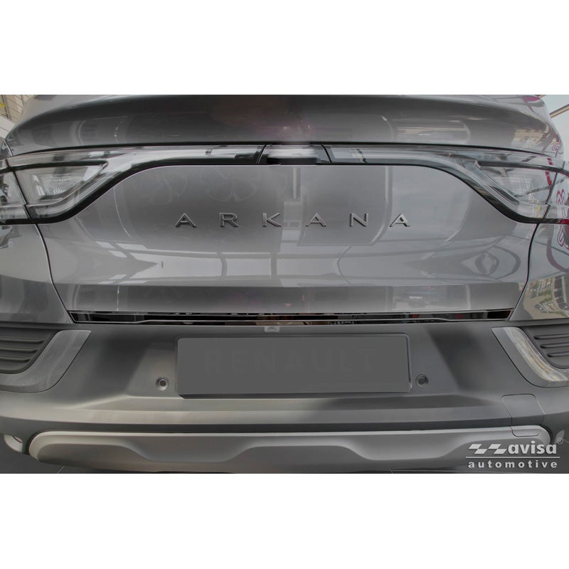 Avisa Black Chrome Stainless Steel Tailgate Trim  Renault Arkana 2020-