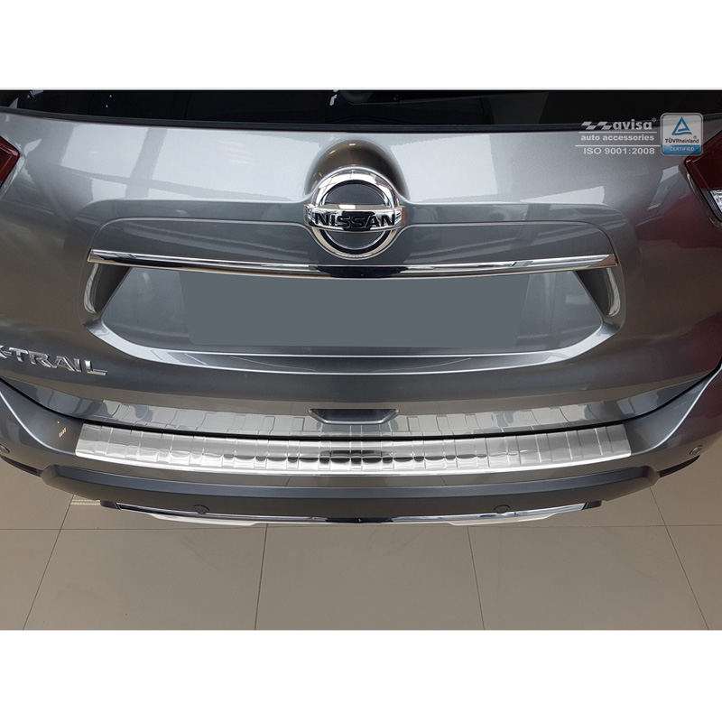 Stainless Steel Rear bumper protector  Nissan X-Trail III (T32) Facelift 2017-2021 'Ribs'