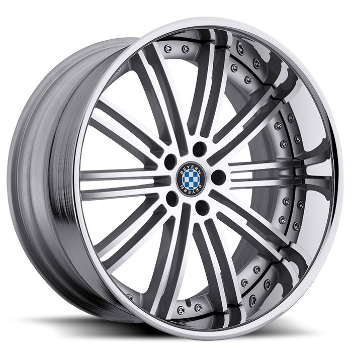 Velgen Beyern Baroque 22x9 5x120 ET15 Zilver Machined Face + Chr