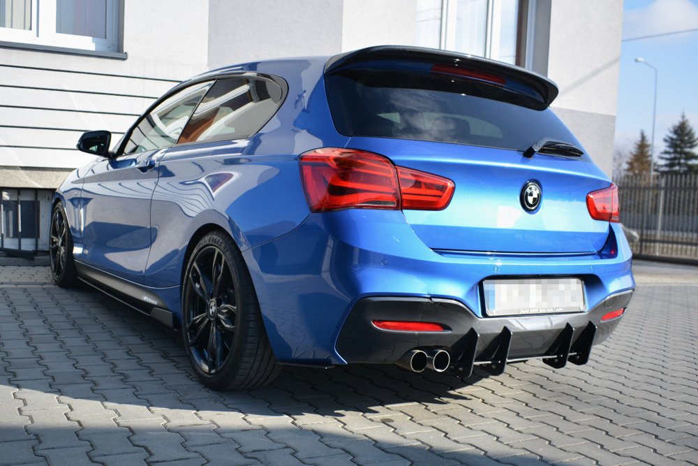 Achterbumper Diffuser passend voor BMW 1-Serie F20/F21 Facelift M-Power V1