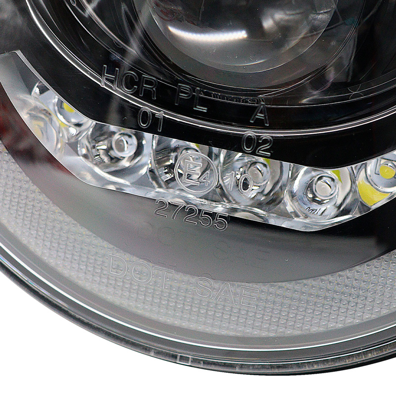 Set LED Headlights  Hummer/Jeep/Land Rover/Mazda/Volkswagen various models - Black