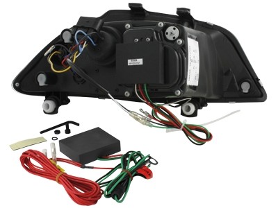 Headlights Seat Ibiza 6L/Cordoba 03-08 Devil Eyes Dlite LED Chro