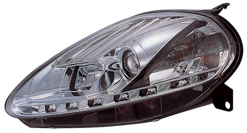 Headlights Fiat Grande Punto 08- chrome