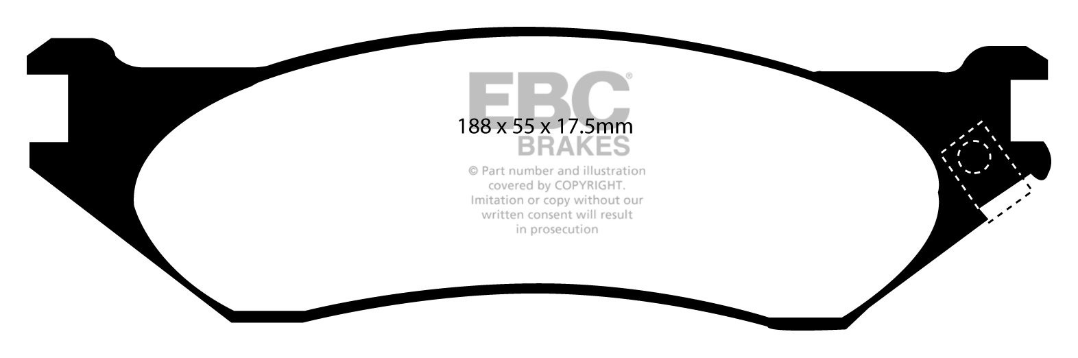 EBC Brakes FORD F-150 Remblokken voorzijde