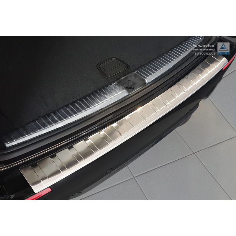 Stainless Steel Rear bumper protector  Mercedes E-Class W213 Kombi 2016- 'Ribs'