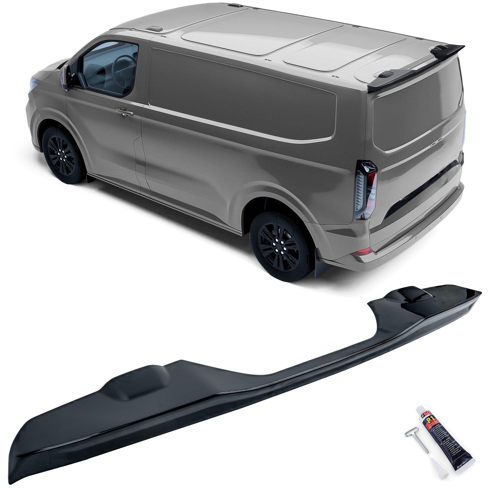 Roof spoiler  Ford Transit Custom 2023- Black