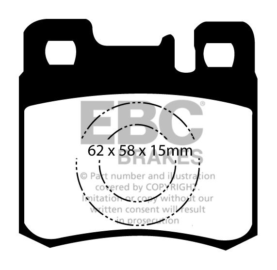 EBC Brakes MERCEDES E-Class (W210) E220 96-97 Remblokken achterz