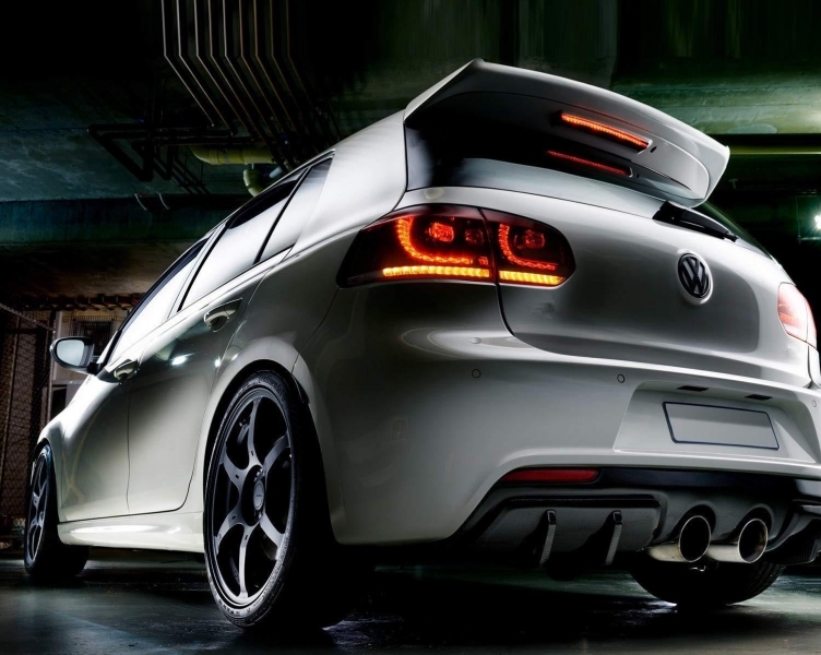 Taillights led VW Golf VI 10/08- R-look Dynamic red/Smoke