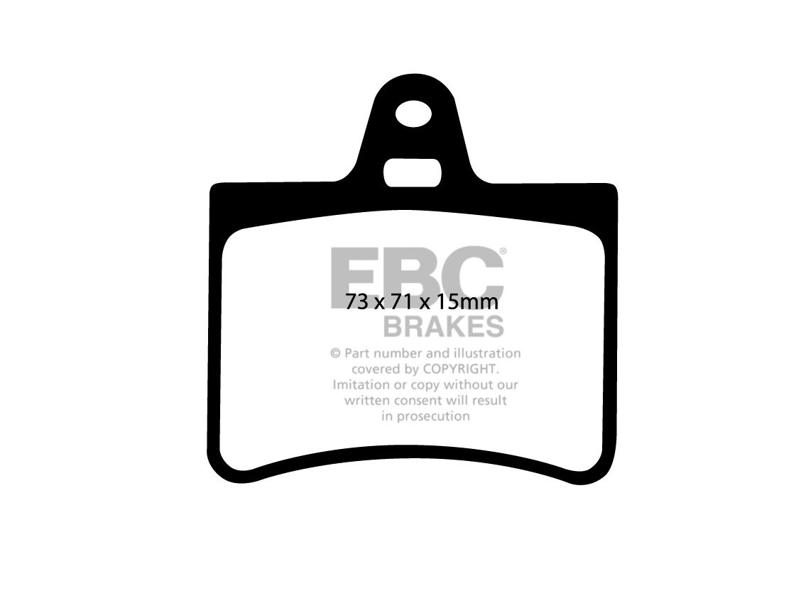 EBC Brakes CITROEN C5 2.2 TD 2001-2008 Remblokken achterzijde gr