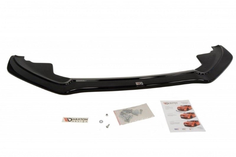 Voorspoiler passend voor Audi S5 / AS-Line 8T Glanzend Zwart