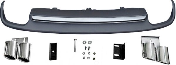 Audi A4 B8 Sedan Facelift (2012-up) Rear Bumper Valance Diffuser