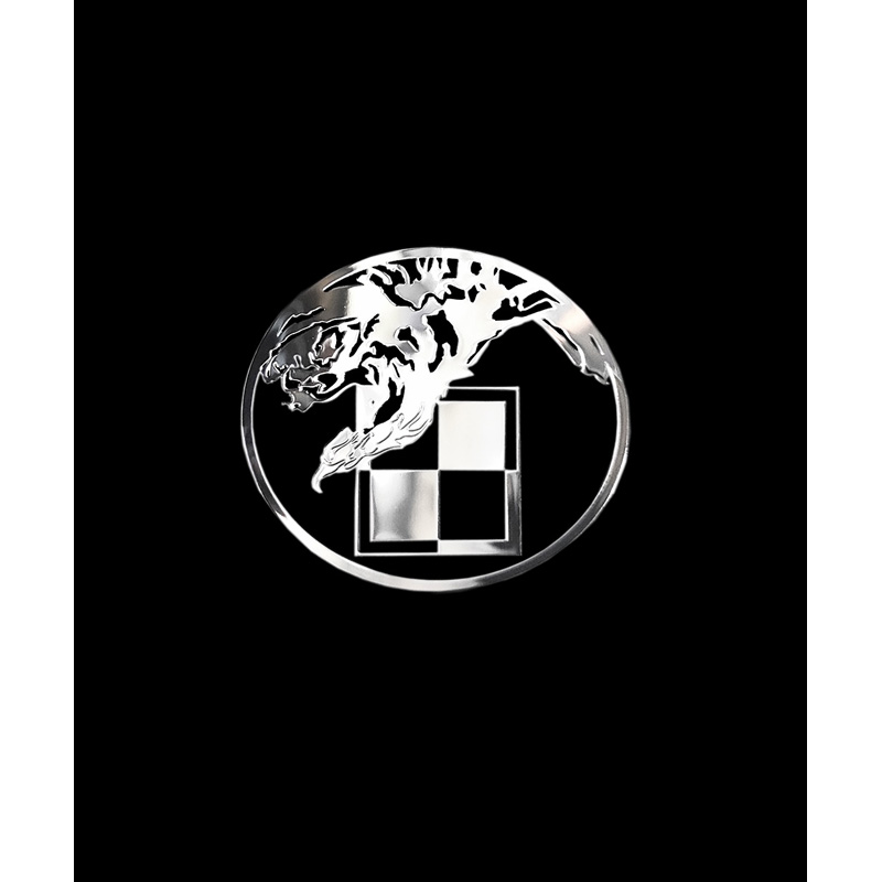 Nickel Sticker 'Chequer with an eagle' - 50x55mm