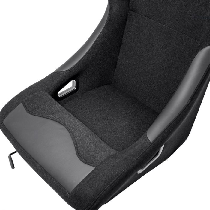 Sport seat 'BW' - Black - Non-reclinable back-rest - incl. slides