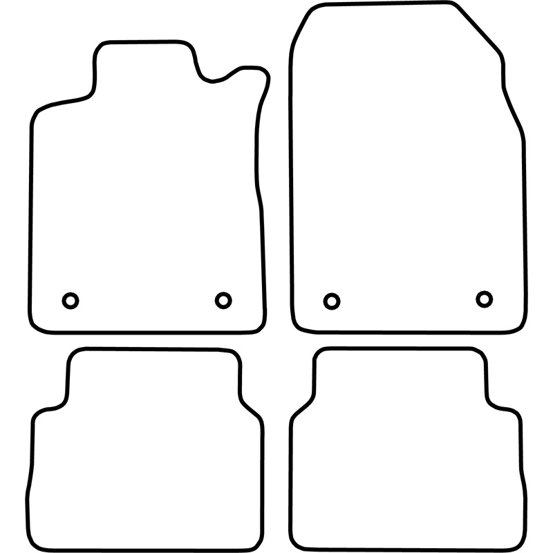 Set car mats  Opel Vectra C 2004-2009