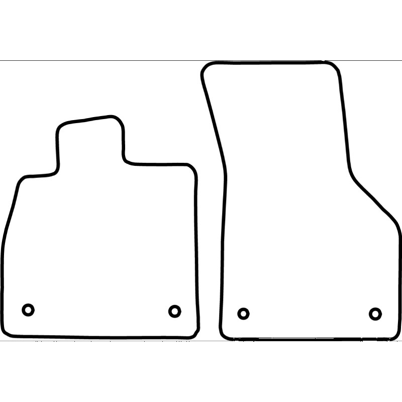 Set car mats  Audi TT 2014- (only front)