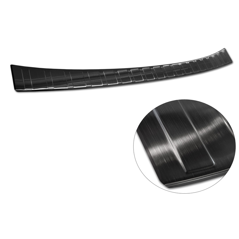 Black Stainless Steel Rear bumper protector  Mercedes Citan (W420) Box/Tourer 2021- 'Ribs'