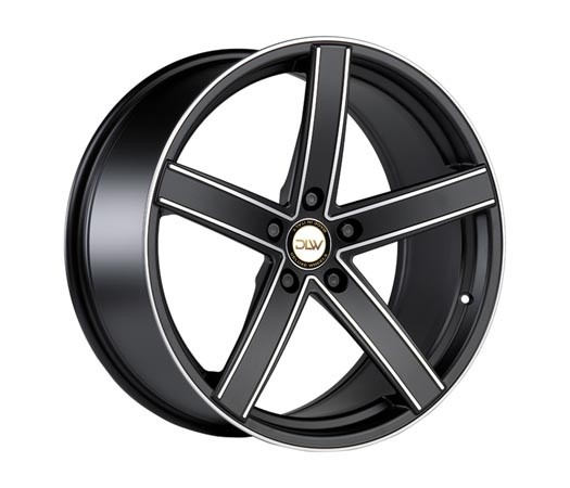 Deluxe Uros K Black Matt Polish 8,5x19 5x120 ET38 Velgen
