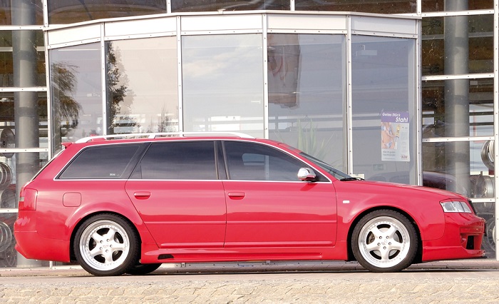 Sideskirts Audi A6 4B Rieger with uitsnede
